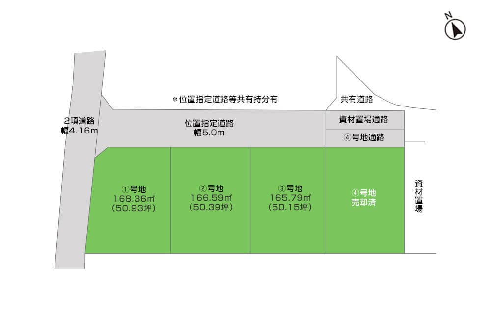 分譲地・サンステージ沼津市大岡門池第3期4区画・16579㎡（50.15坪）〜
